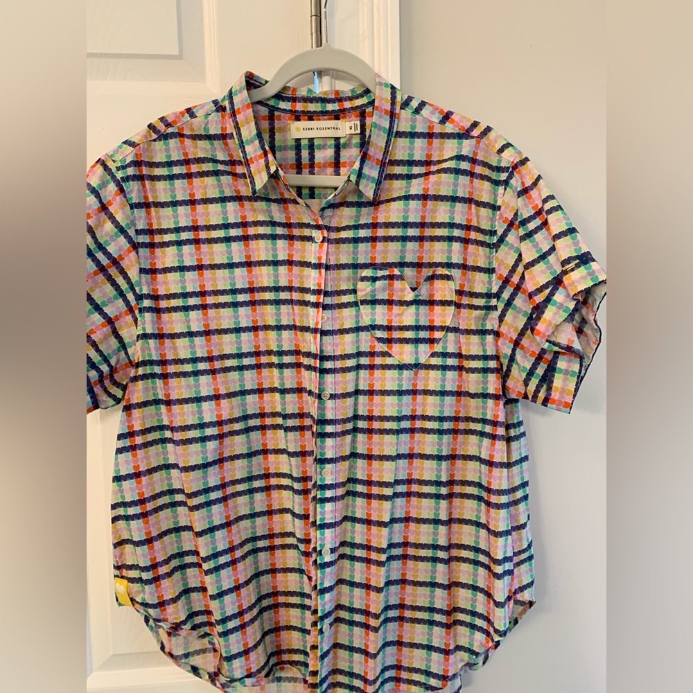 Kerri Rosenthal heart pocket blouse